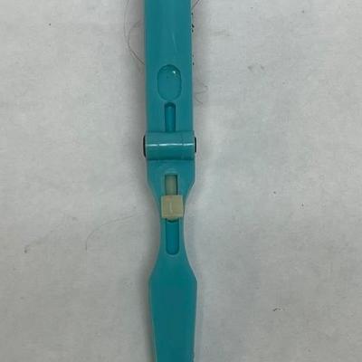 Vintage Folding Pocket Brush Turquoise