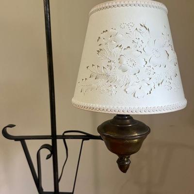 Vintage Wrought Iron Floor Lamp