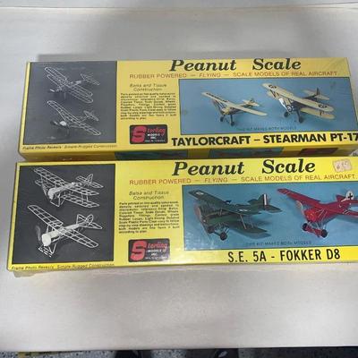 Lot of Two (2) Sterling Peanut Scale Airplane Kits, Sealed