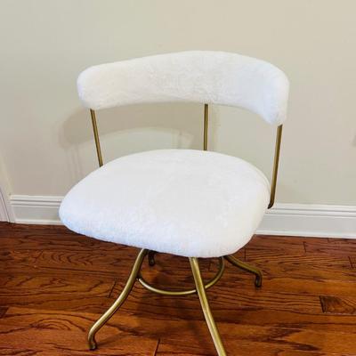 Like New Faux Fur Adjustable Task Chair