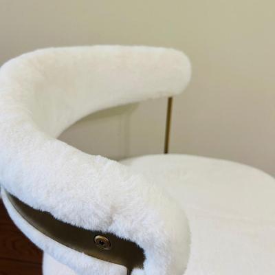 Like New Faux Fur Adjustable Task Chair