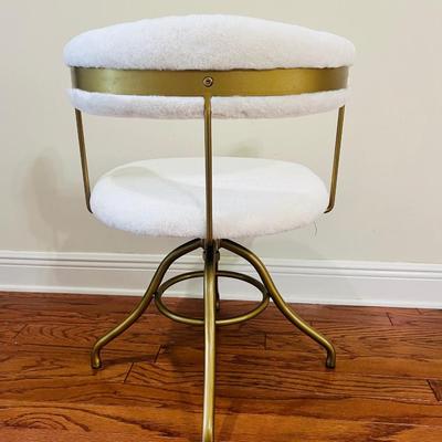Like New Faux Fur Adjustable Task Chair
