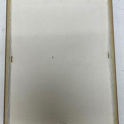 Drawing/ Etching Framed signed by artist Rheindahlen, St. Helena parish church