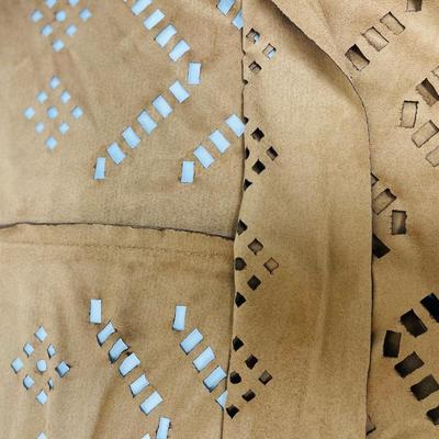 Skirt or cover-up, band of stretchy fabric with fringe