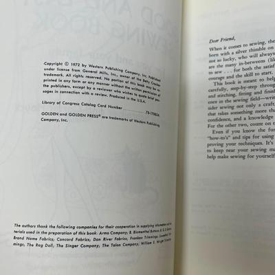 Vintage Home Sewing Books and Supplies