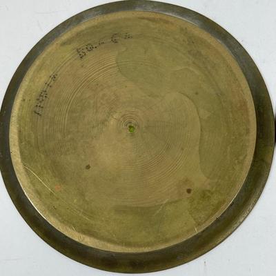 2 Brass Coasters or Ashtrays