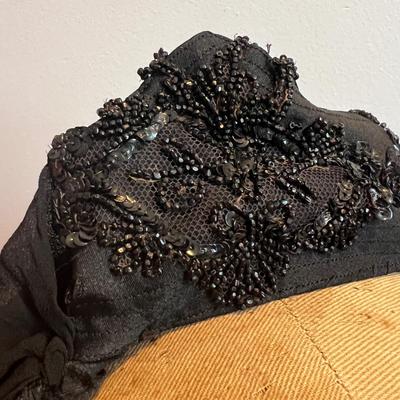 Antique Beaded Mourning Veil