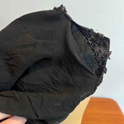 Antique Beaded Mourning Veil