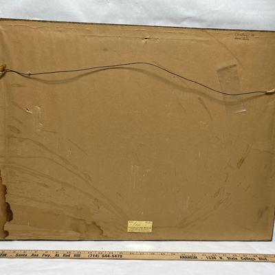 Original Watercolor, framed, signed Abstract Landscape