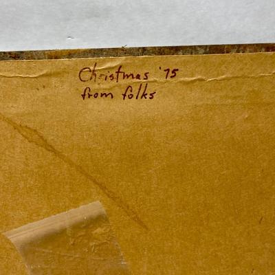 Original Watercolor, framed, signed Abstract Landscape