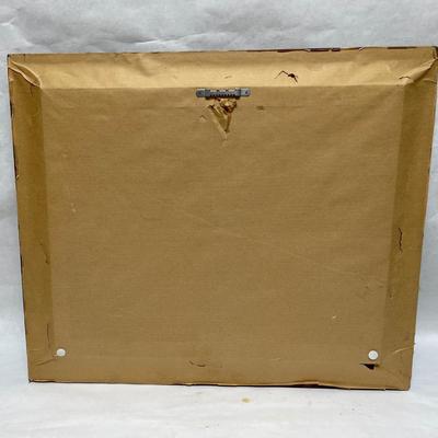 Framed Architectural Landscape Etching Art signed