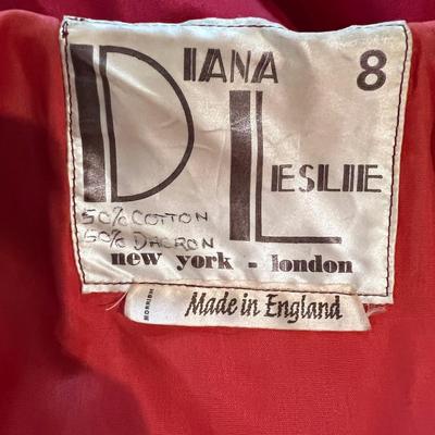 Rare Vintage Designer Diana Leslie Coat