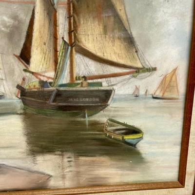 Framed Artwork of Sailing Ships