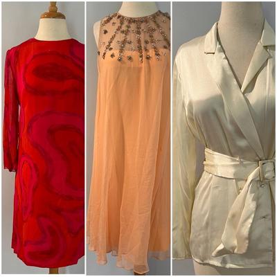 Lot of 3 Vintage Evening Wear - Dresses, Beaded, Top