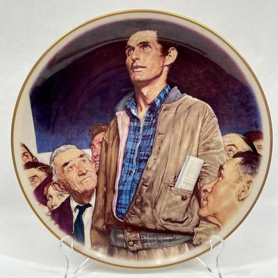 Norman Rockwell Freedom of Speech Collectors Plate