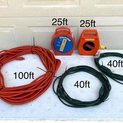 5 Extension Cords Lot