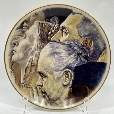 Norman Rockwell Freedom of Worship Collectors Plate