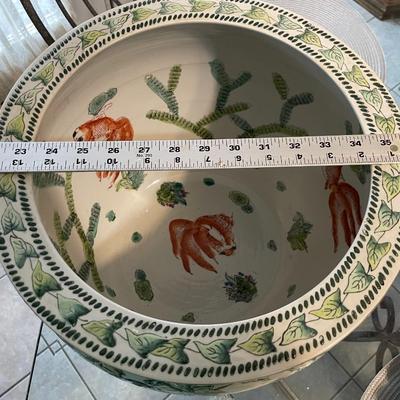 Very Large Asian Koi Fish Planter 14