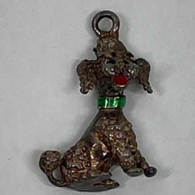 Vintage Poodle Charm or Pendant