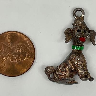 Vintage Poodle Charm or Pendant