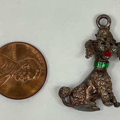 Vintage Poodle Charm or Pendant