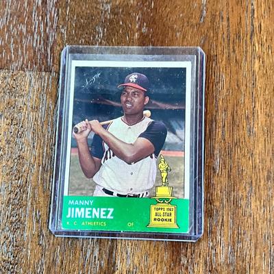 1962 Topps Manny Jimenez Rookie Card