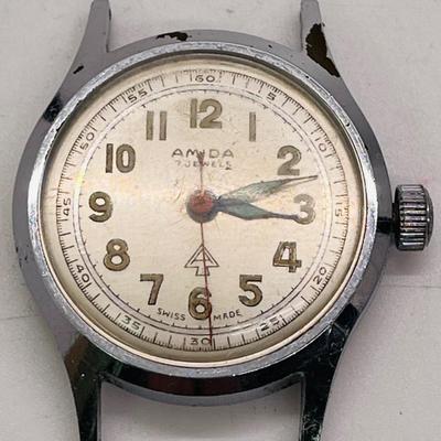 Amida Men's Sivertone Watch