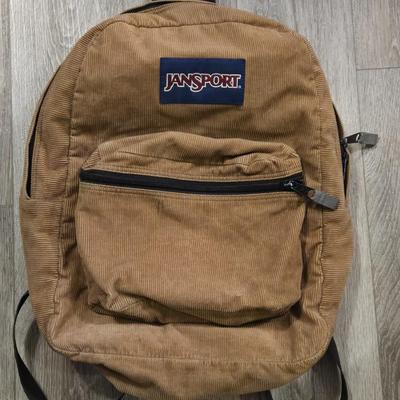 Jansport Brown Corduroy Backpack