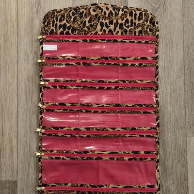 Hanging Double-sided Zipper Compartments Jewelry Organizer