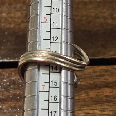 Sterling Silver Adjustable Ring