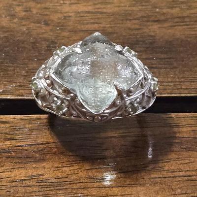 Quartz and Sterling Silver Ring