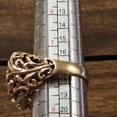 Gold over Sterling Ring