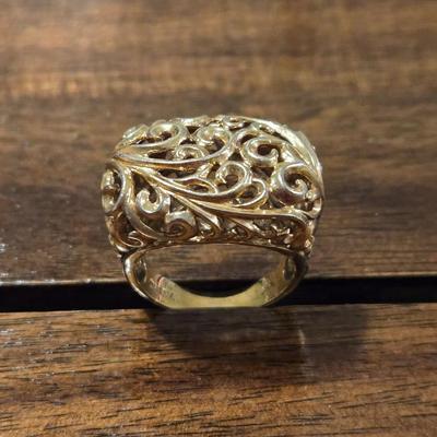 Gold over Sterling Ring