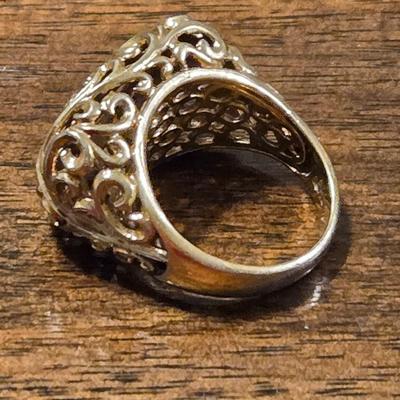 Gold over Sterling Ring
