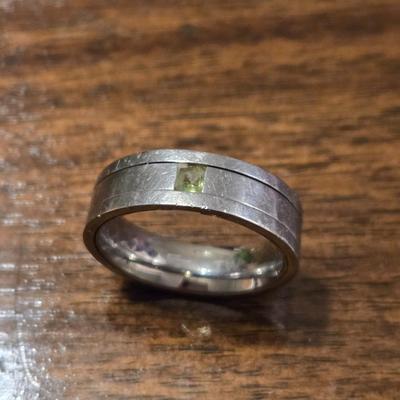 Sterling Silver and Peridot Ring Artist Made