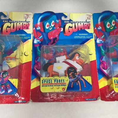 Lot of Three (3) Gumby Space Figures