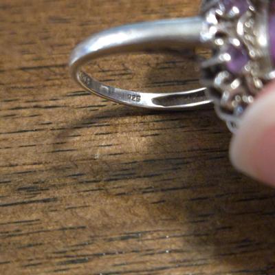 Sterling Silver & Purple Turquoise Ring