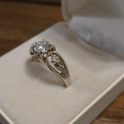 Sterling Silver and Cubic Zirconia Ring