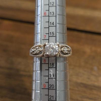 Sterling Silver and Cubic Zirconia Ring