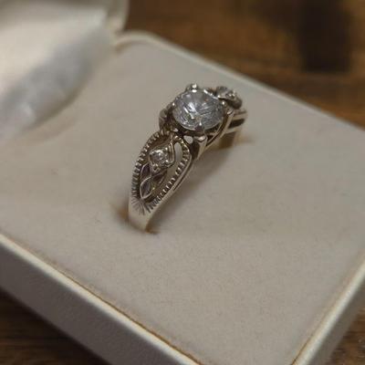 Sterling Silver and Cubic Zirconia Ring