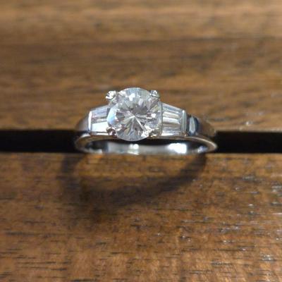 Sterling Silver and Cubic Zirconia Ring