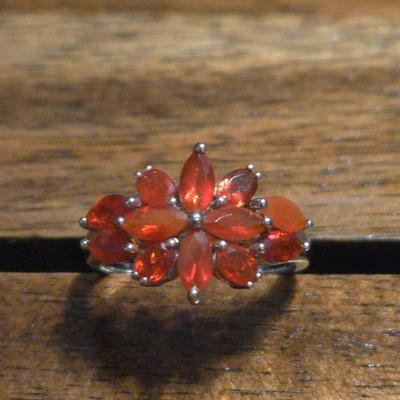 Sterling Silver and Ruby Ring