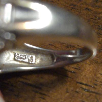 Sterling Silver and Cubic Zirconia Ring