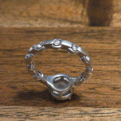 Sterling Silver and Cubic Zirconia Ring