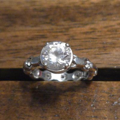 Sterling Silver and Cubic Zirconia Ring