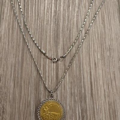 2015 Sacagawea Coin Necklace