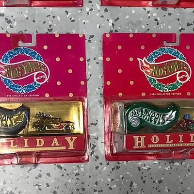 1996 Hot Wheels Holiday Collection Cars - Lot of Four (4)