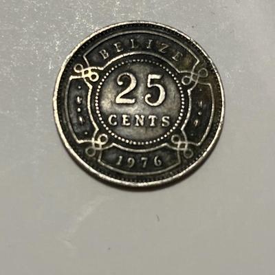 1976 The second Queen Elizabeth Belize 25 cent