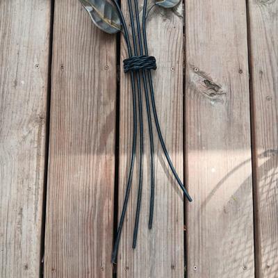 LARGE METAL ROSE WALL HANGING