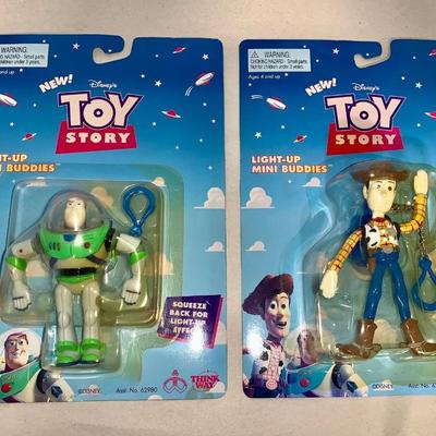 Lot of Two (2) Disney Toy Story Light-Up Mini Buddies